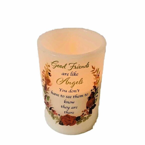 Friend Cardinal Candle Sympathy Flameless Memorial Gifts Flickering Light Poem - Picture 7 of 14